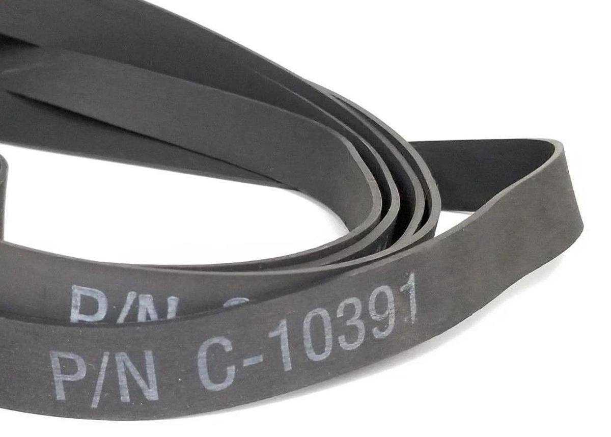 LOT OF 5 NEW GENERIC C-10391 BAND BELTS RUBBER BLACK C10391