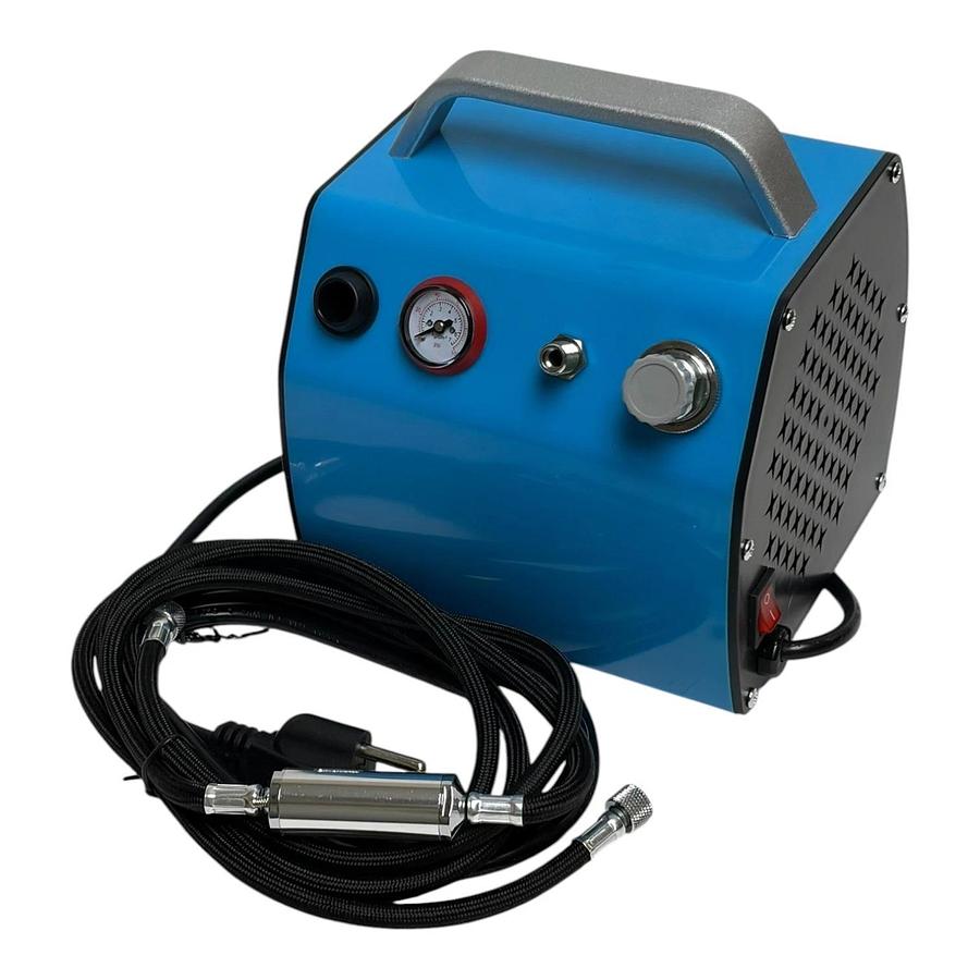 TC-77 Mini Airbrush Air Compressor 1/8 HP 43 PSI Oilless Paint Pump with Tank