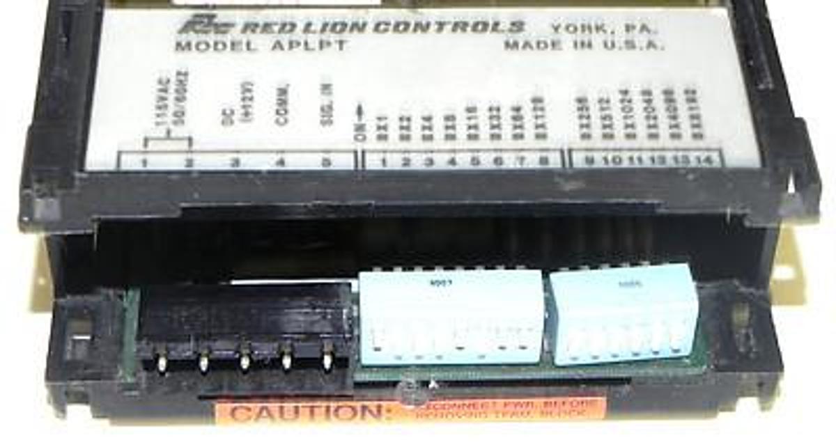 Used RED LION CONTROLS APLPT400 PROCESS TIME INDICATOR