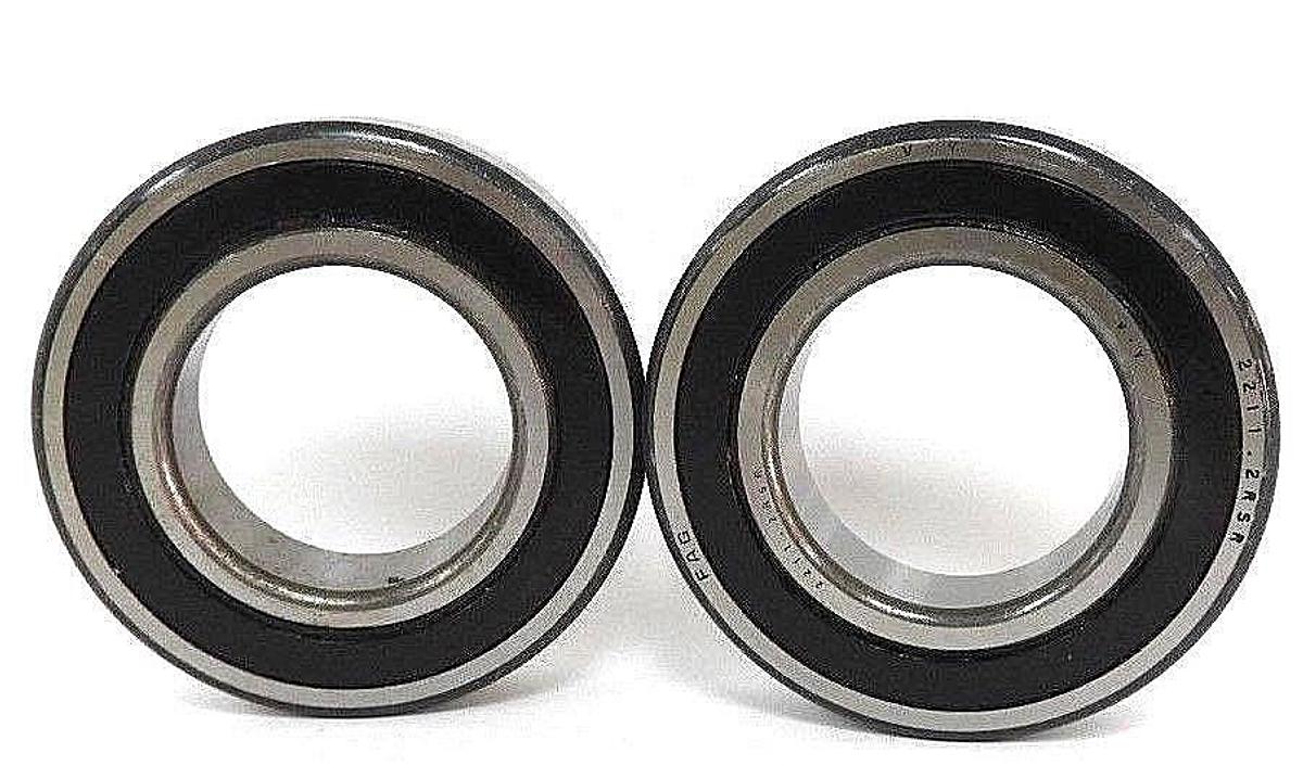 Used LOT OF 2 NEW FAG 6211RSR DEEP GROVE BALL BEARINGS SHIELDED 2211.2RSR
