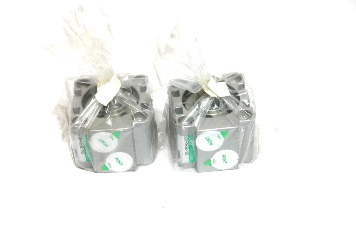 Used LOT OF 2 NEW CKD SSD-0-32-10 COMPACT CYLINDERS SSD03210