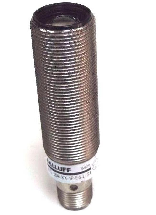 Used BALLUFF BLS-18M-XX-1P-E5-L-S-4 PHOTOELECTRIC EMITTER BLS18MXX1PE5LS4, 10-30VDC