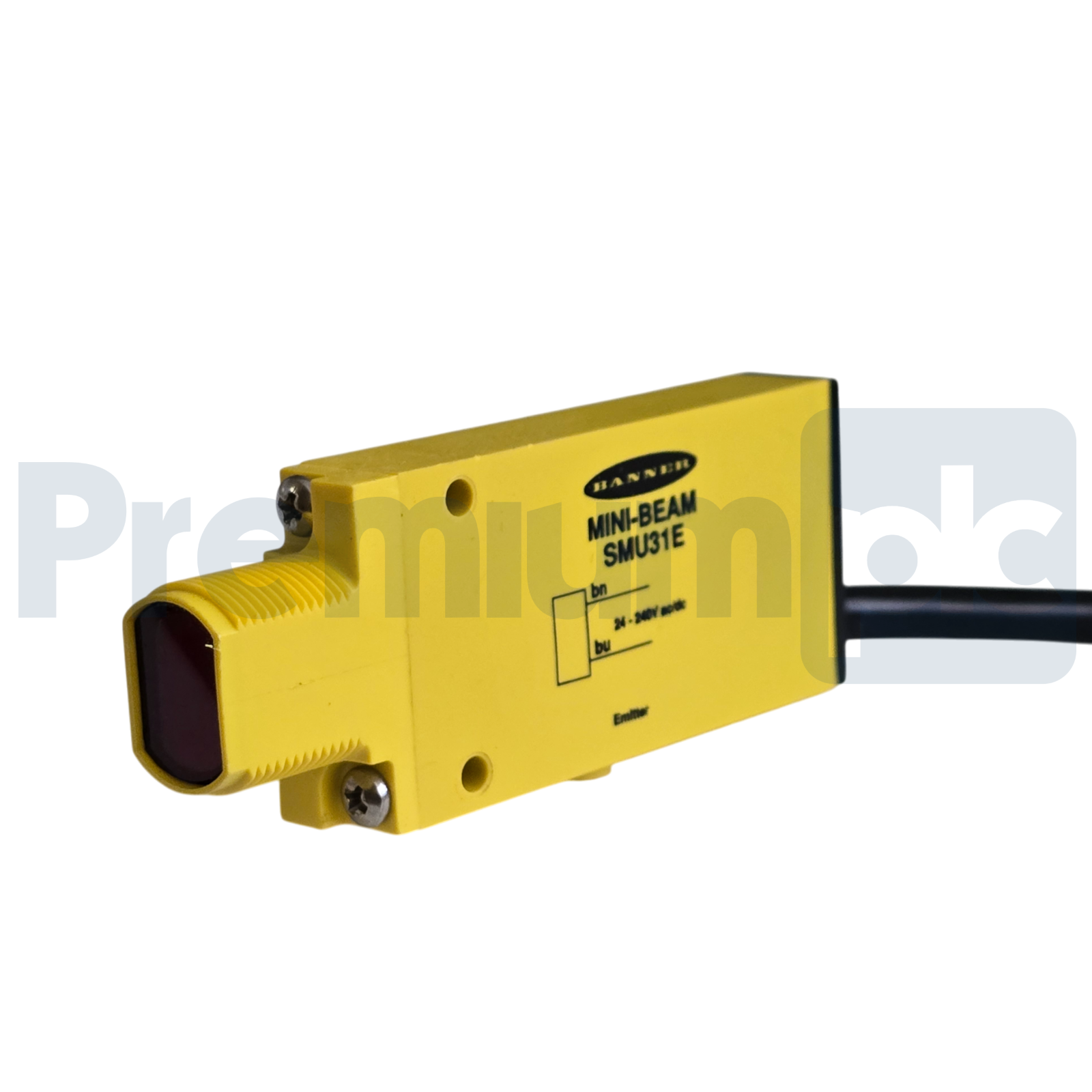 Used BANNER SMU31E - 52575 MINI-BEAM UNIVERSAL EMITTER 2m (6.5') CABLE, RANGE 3m NSNP
