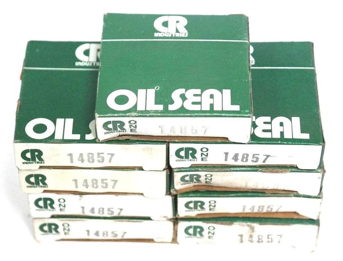 Used LOT OF 9 NIB CHICAGO RAWHIDE 14857 OIL SEALS 1.5 X 2 X 0.25 IN