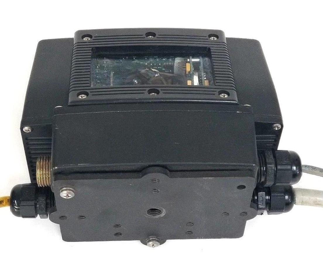 Used ALLEN BRADLEY ACCU-SORT ADAPTA SCAN 2755-N5 LASER SCANNER W/ 2755-NB40 WIRE BASE