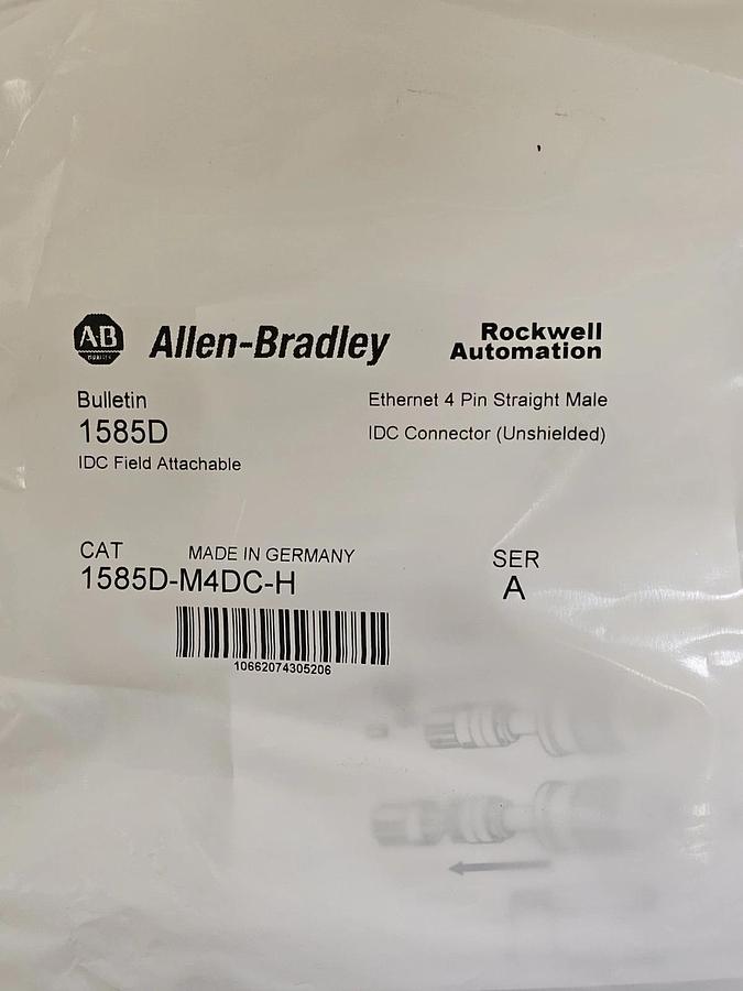 Used LOT OF 25 NEW ALLEN BRADLEY 1585D-M4DC-H IDC FIELD ATTACHABLE CONNECTORS SER. A