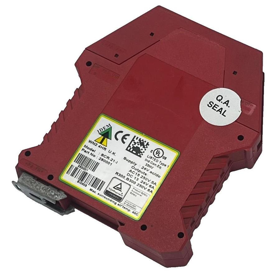 Used IDEM VIPER SCR-21-i Safety Relay 280001 Dual Channel 24VAC/DC SIL 3 PLe SCR21i