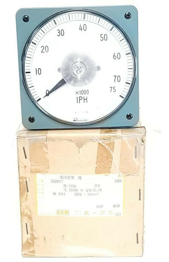 NIB DAIICHI XL-110A RECEIVING INDIACTING INSTRUMENT XL110A TACHOMETER