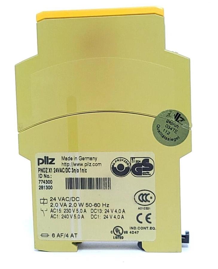 Used PILZ PNOZ X1 24VAC/DC 3n/o 1n/c SAFETY RELAY 774300 PNOZX1