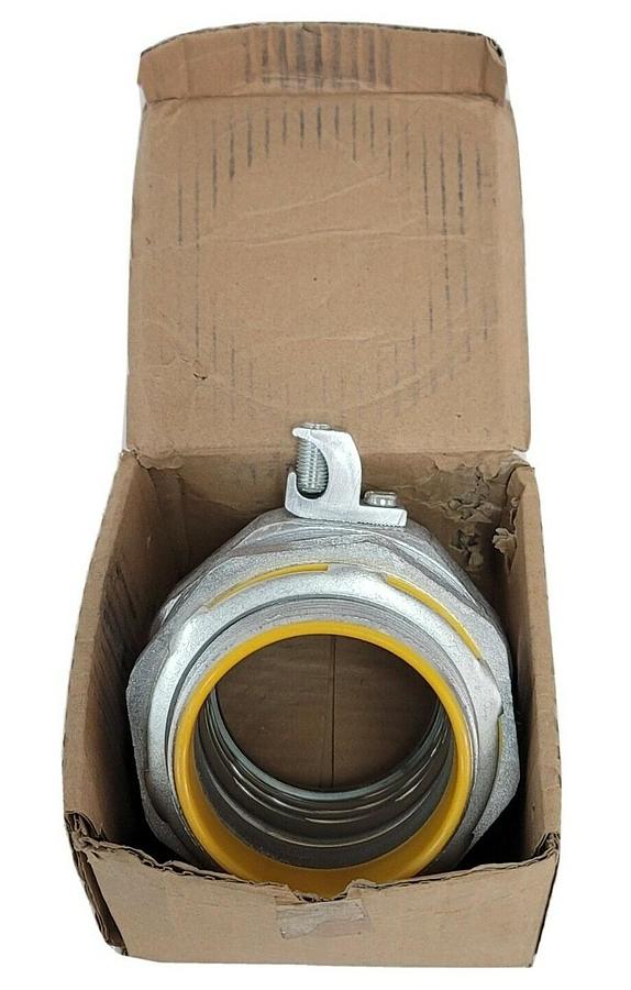 Used NEW COOPER CROUSE HINDS LTB300G 3'' GROUNDING CONNECTOR W/ INSULATED THROAT