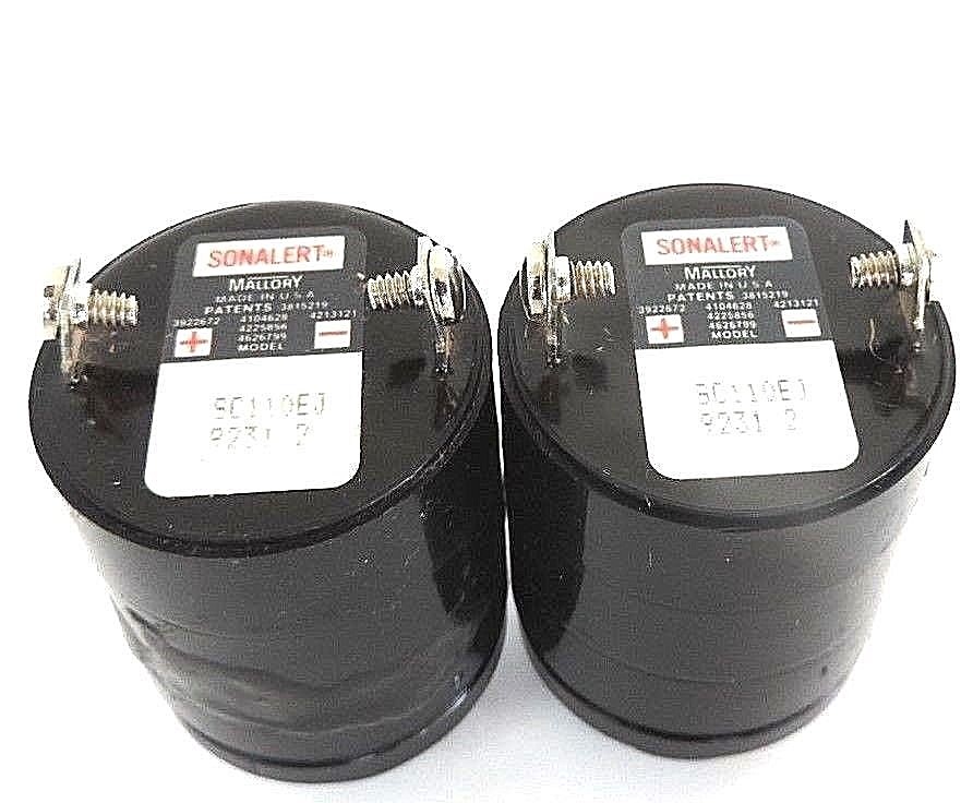 Used LOT OF 2 MALLORY SONALERT SC110EJ ALARMS