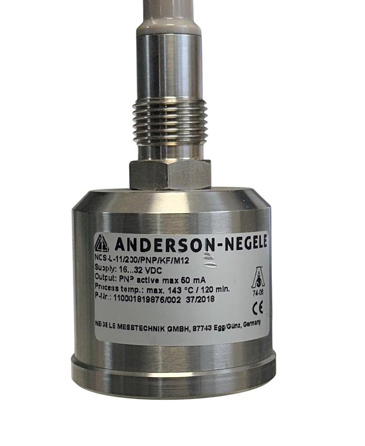 Used ANDERSON-NEGELE NCS-L-11/200/PNP/KF/M12 / 110001819876/002 LEVEL SENSOR NSNP