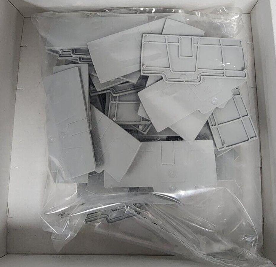 BOX OF 50 NEW ALLEN BRADLEY 1492-EBP6T END BARRIERS SER. A