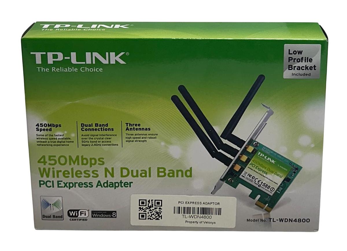 Used TP-LINK TL-WDN4800 / TLWDN4800 450Mbps WIRELESS PCI ADAPTER 0152502074 NSMP