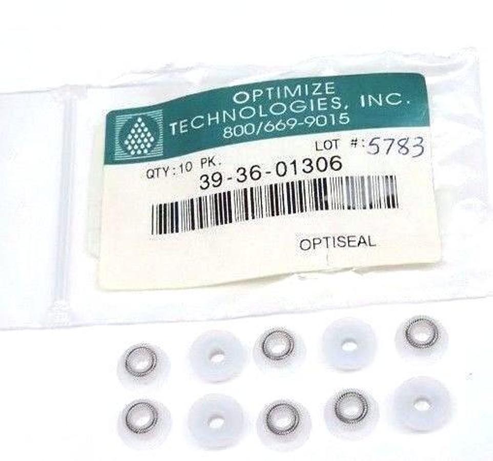 Used NEW OPTIMIZE TECHNOLOGIES 39-36-01306 OPTI-SEAL PLUNGER SEAL (10-PACK) 393601306