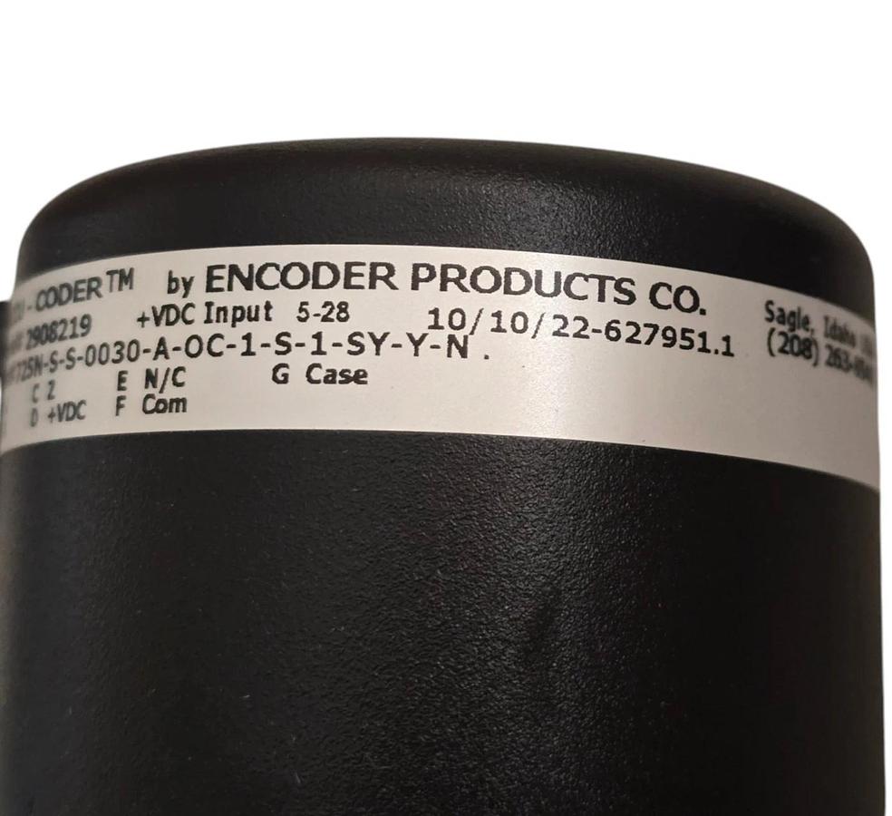 Accu-Coder 725N-S-S-0030-A-OC-1-S-1-SY-Y-N Incremental Shaft Encoder 3/8" 7-Pin