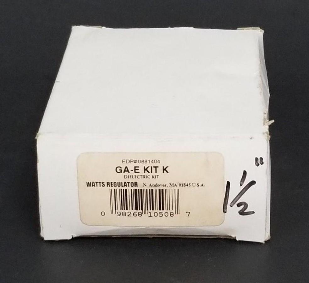 Used NIB WATTS WATER TECHNOLOGIES GA-E KIT K DIELECTRIC EDP# 0881404 1-1/2'' 3001