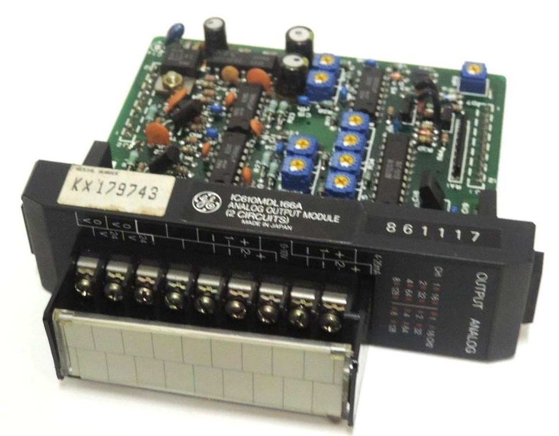 Used GE FANUC IC610MDL166A ANALOG OUTPUT MODULE (2 CIRCUITS)