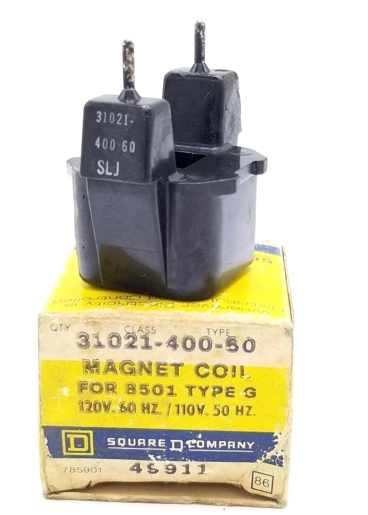 Used SQUARE D 31021-400-60 COIL 110/120V, 50/60HZ, 3102140060 (IN BOX)