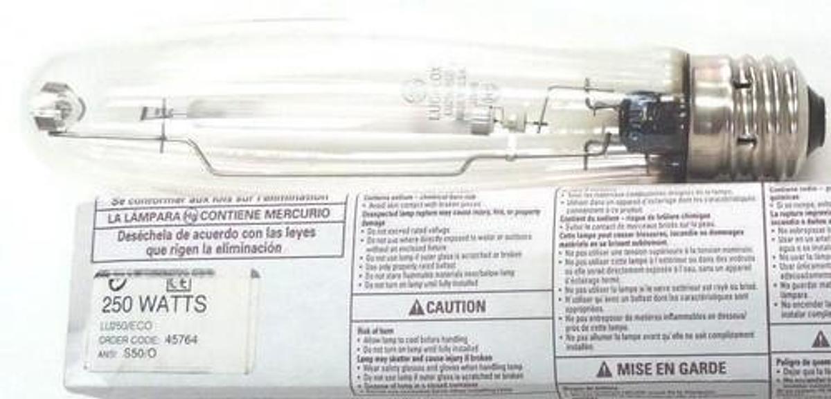 LOT OF 4 NEW GE LUCALOX LAMPS LU250/ECO, 250 WATTS