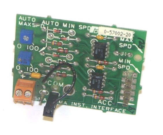 Used RELIANCE ELECTRIC 0-57002-20 SPEED PRESET INTERFACE BOARD 05700220