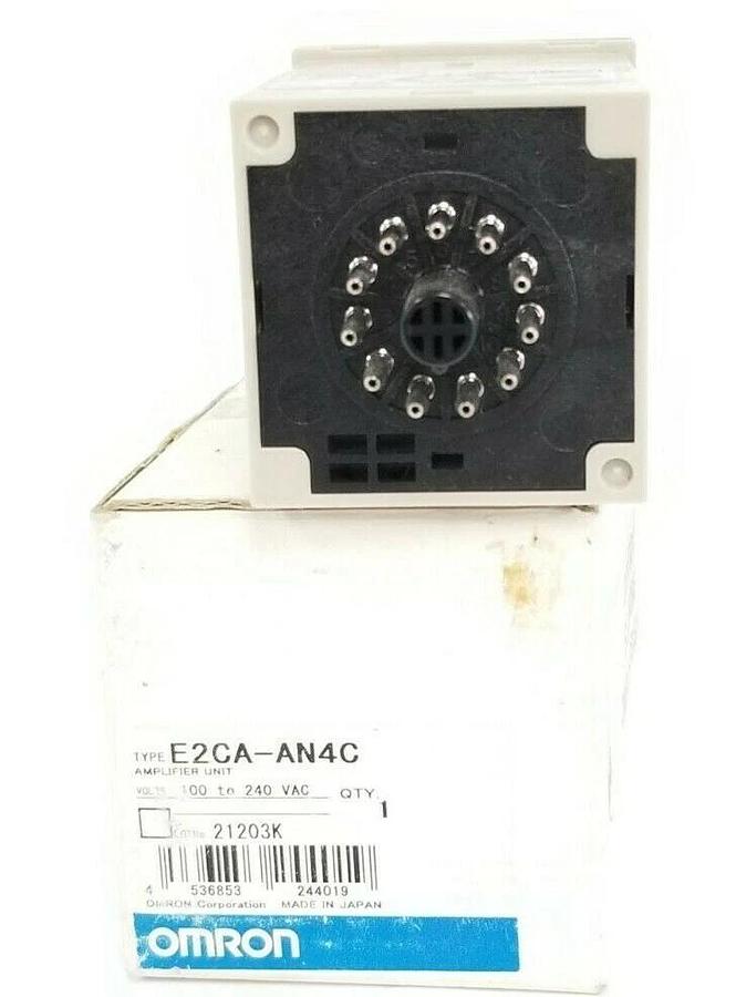 Used NIB OMRON E2CA-AN4C AMPLIFIER UNIT E2CAAN4C 100 TO 240 VAC