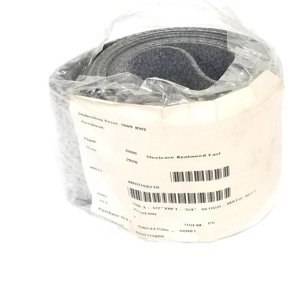 NEW SLUGO-MATIC MRO166210 BELT U80 3-1/2" X 8FT-3/4"
