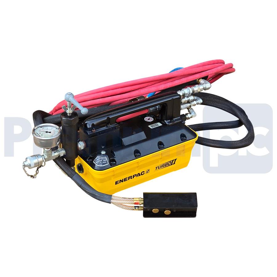 Used Enerpac PARG1102NU101 Turbo II Torqlite Air Hydraulic Pump PARG1102N w/Pendant