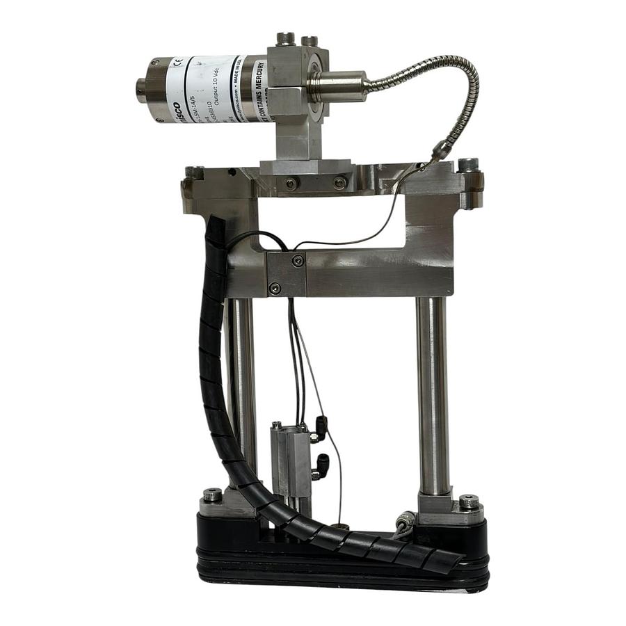 Used Dynisco PT4676-1.5M-14/5 Melt Pressure Transducer on Extruder Slide Gate Assy.