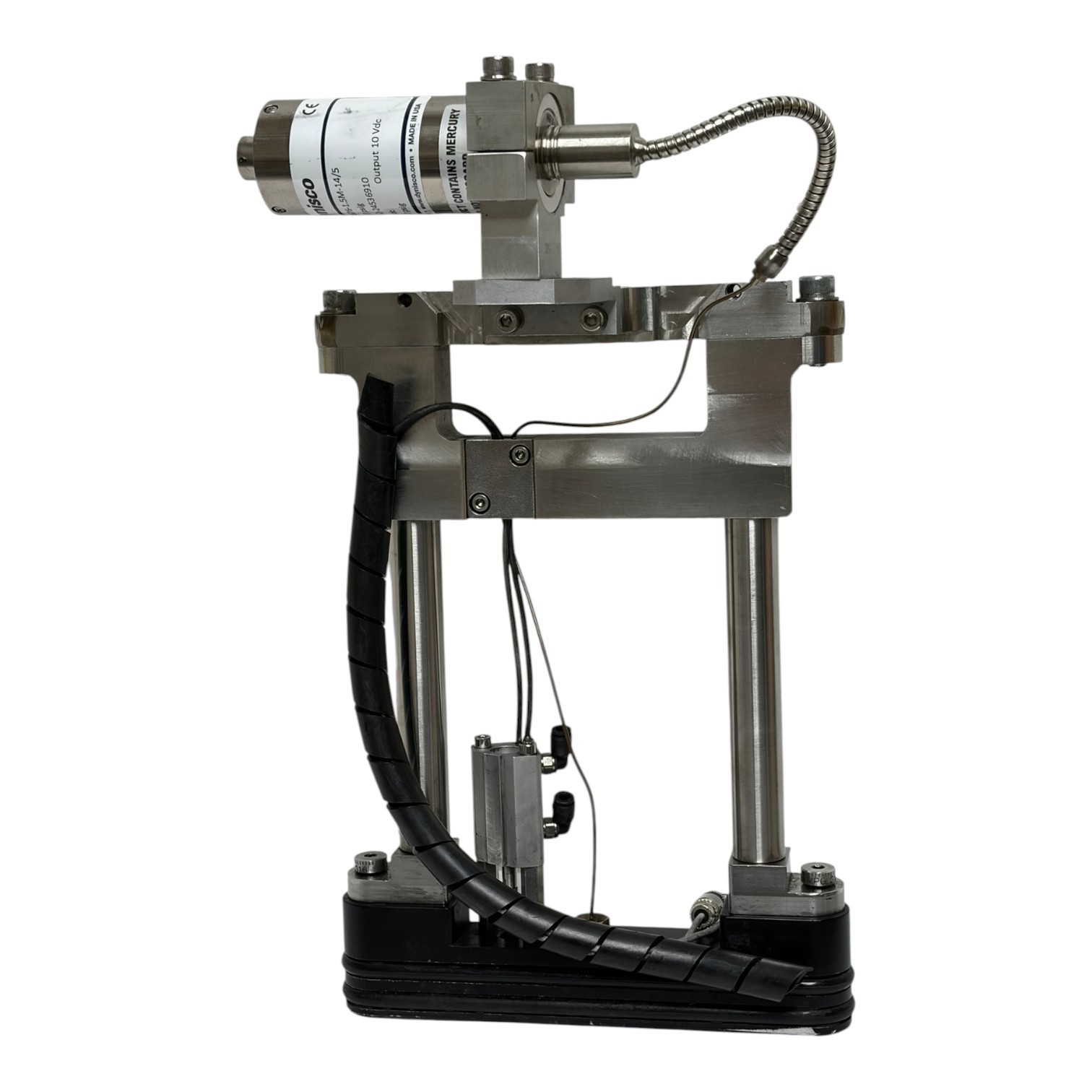 Used Dynisco PT4676-1.5M-14/5 Melt Pressure Transducer on Extruder Slide Gate Assy.
