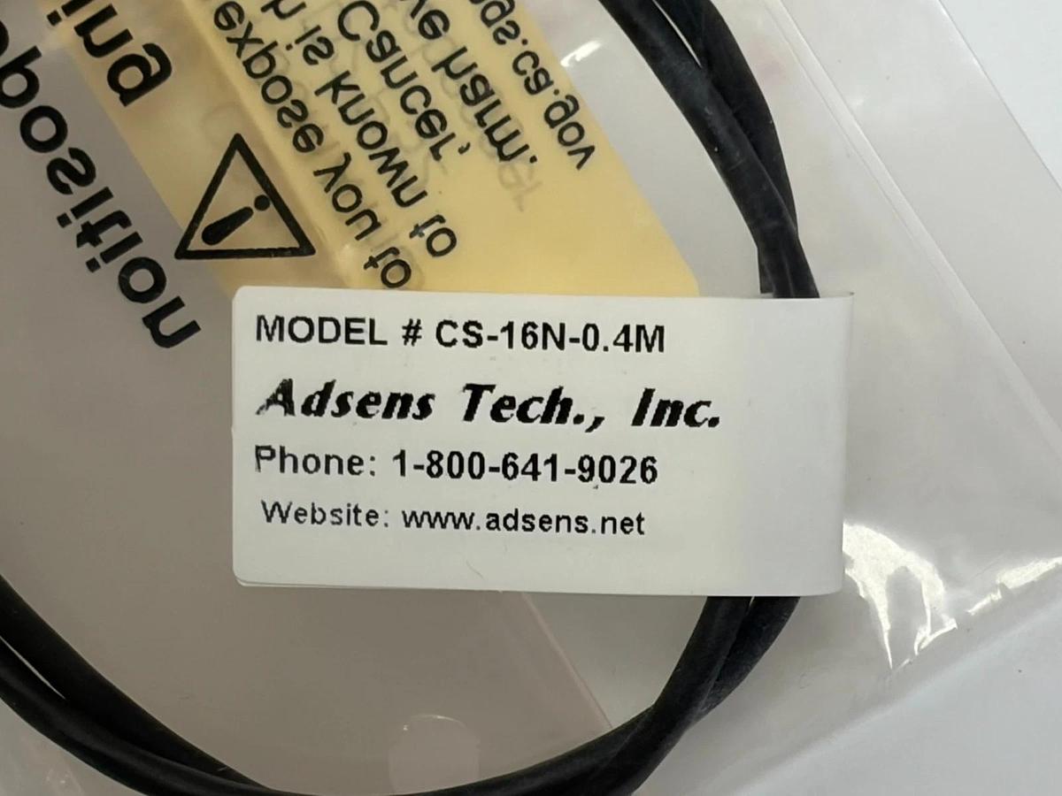 Used Adsens Tech CS-16N-0.4M Magnetic Cylinder Sensor NPN 3-Wire 0.4 Meter New