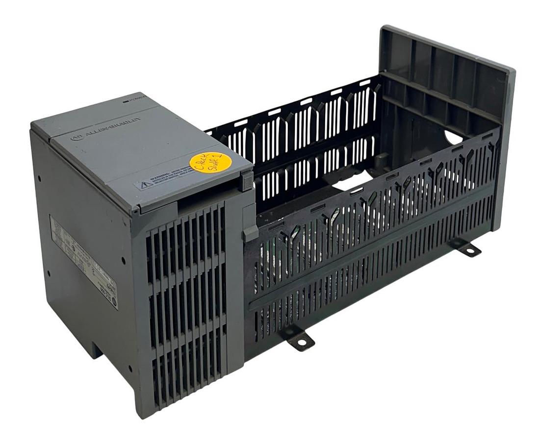 Used ALLEN BRADLEY 1746-P2 /C SLC 500 POWER SUPPLY W/ 1746-A7 /A SLOT RACK 7SLOT USNP