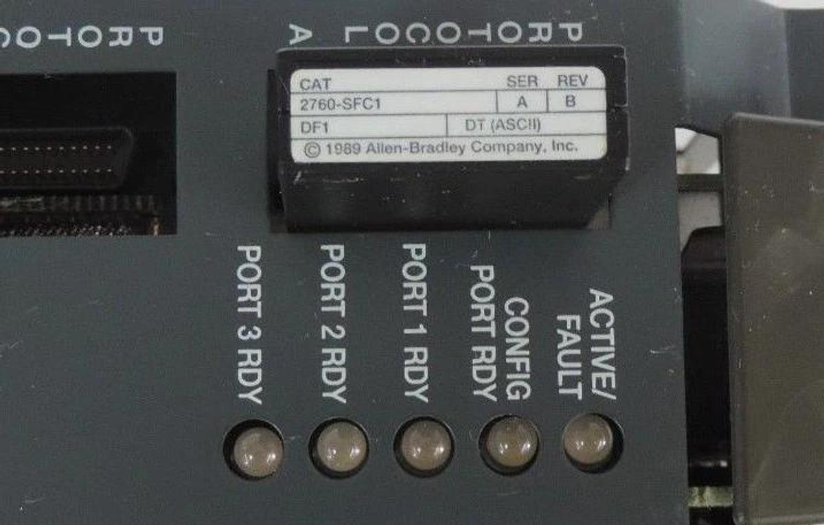 Used ALLEN BRADLEY 2760-RB/A FLEXIBLE INTERFACE MODULE SER. A REV N01 1760RBA