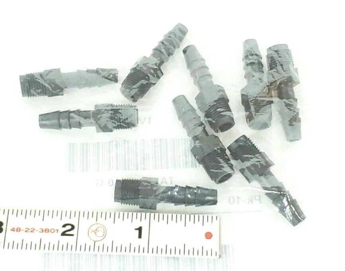 Used PACK OF 10 NEW THOGUS BARBED X MNPT MALE ADAPTERS 1VRK7, TA1024/P-10-G