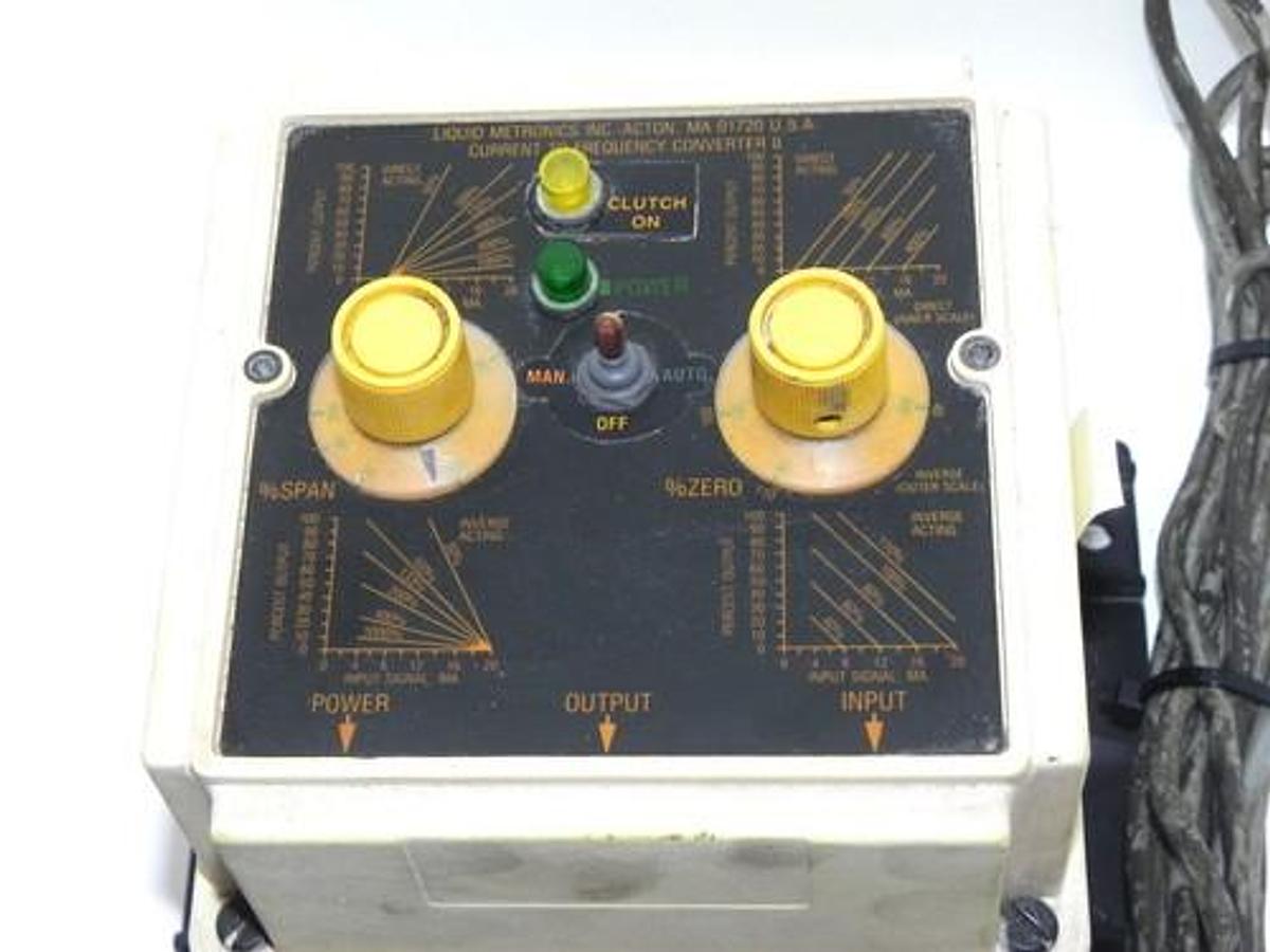 Used LIQUID METRONICS 28756 CURRENT TO FREQUENCY CONVERTER II 1.0AMP