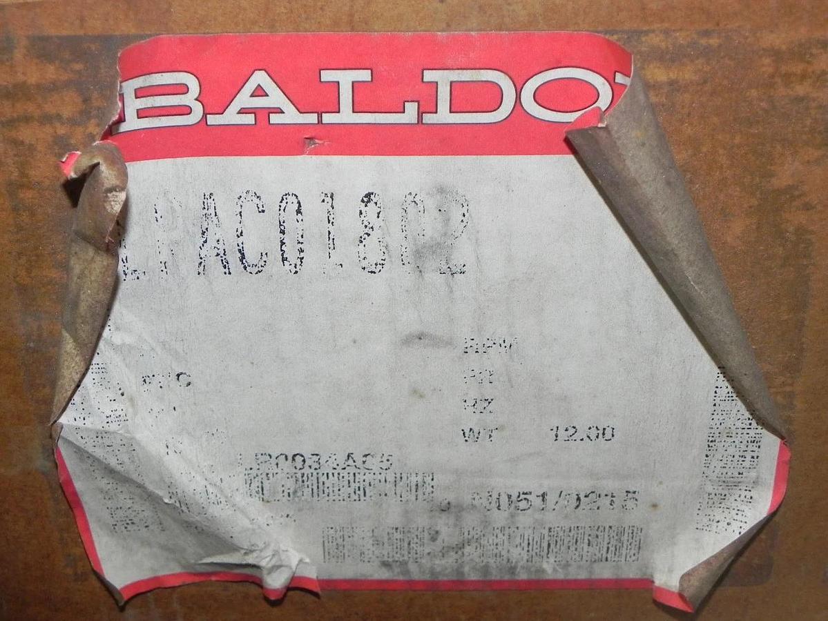 NIB BALDOR LRAC01802 THREE PHASE REACTOR SPEC. LR0034A05 AMPS 18