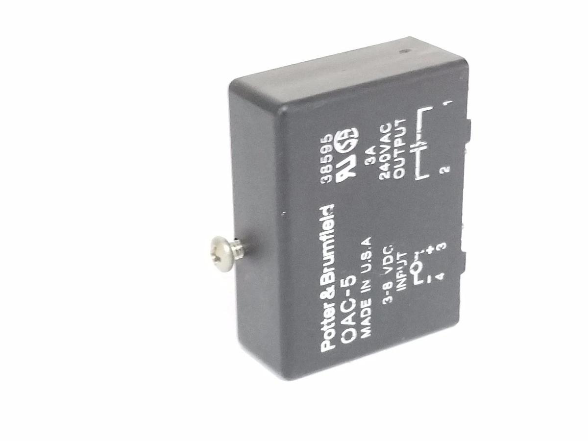 Used POTTER & BRUMFIELD OAC-5 I/O MODULE 3A, 240VAC OAC5