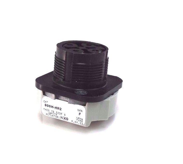 Used ALLEN BRADLEY 800H-HR2 SWITCH BODY 800HHR2, SER. F (W/OUT SELECTOR)