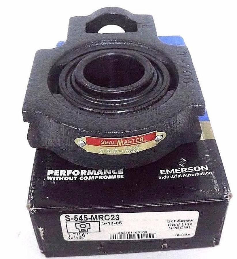 Used NIB SEALMASTER EMERSON S-545-MRC23 1 7/16" GOLD LINE BEARINGS