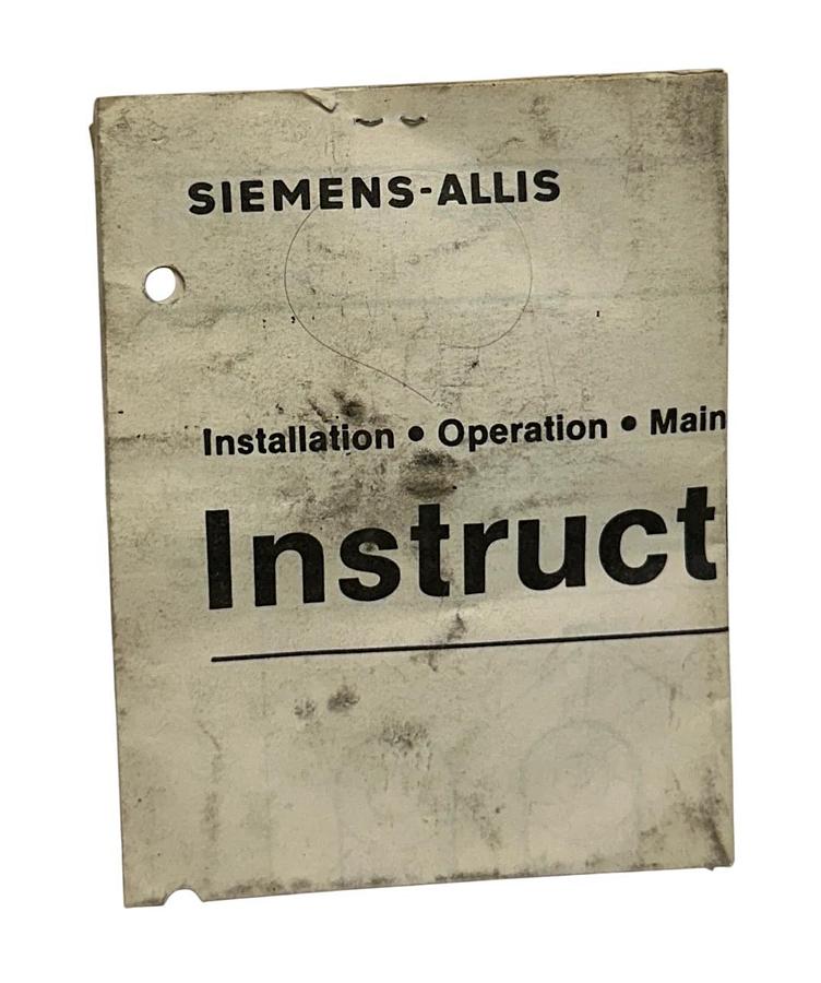 SIEMENS TYPE LTI / LTI-F43 LimiTrip OVERCURRENT TRIP DEVICE PICK-UP F NSNP