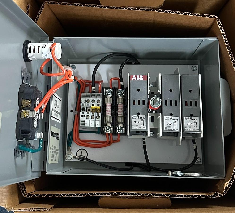 Used MARCIE ELECTRIC OM2000BR-200K / OM2000BR200K TRANSFORMER DISCONNECT PRI480V NSMP