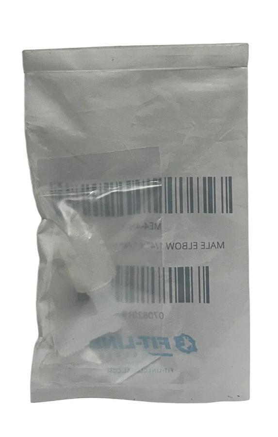 3 FIT-LINE ME4-4N-1 / ME44N1 MALE ELBOWS 1/4'' x 1/4'' W/ PVDF NUT OEM NSMP