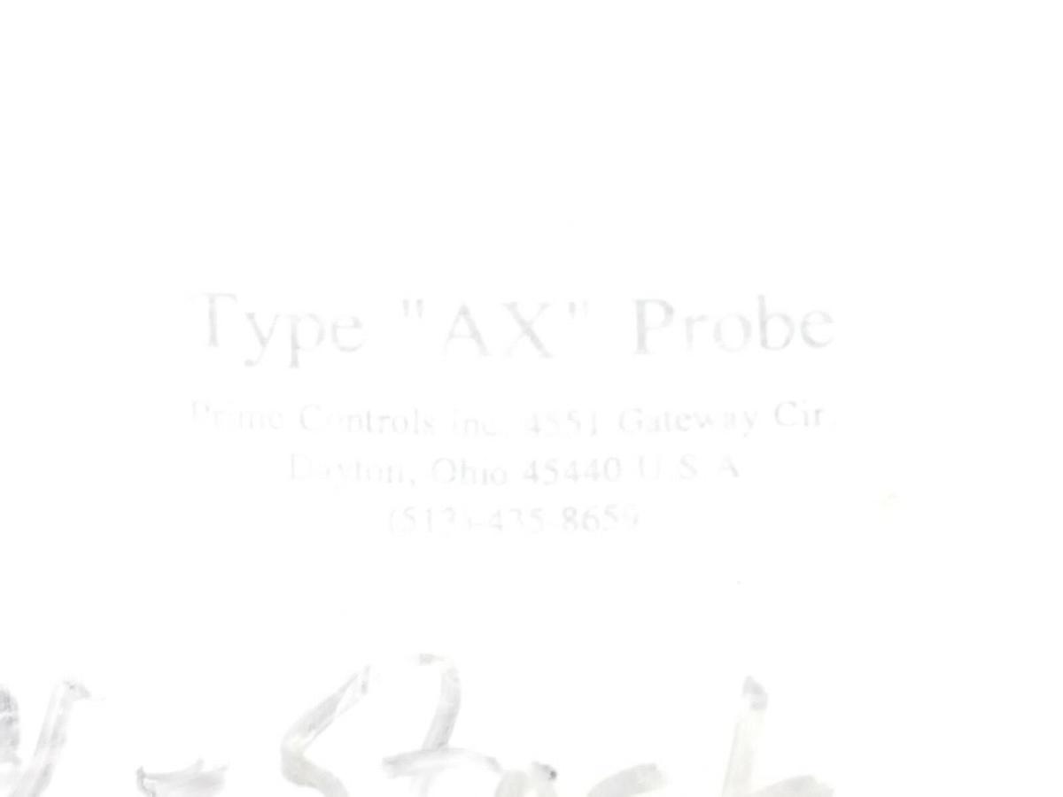 NEW PRIME CONTROLS INC. TYPE: AX PROBE & CABLE ASSEMBLY AX-296