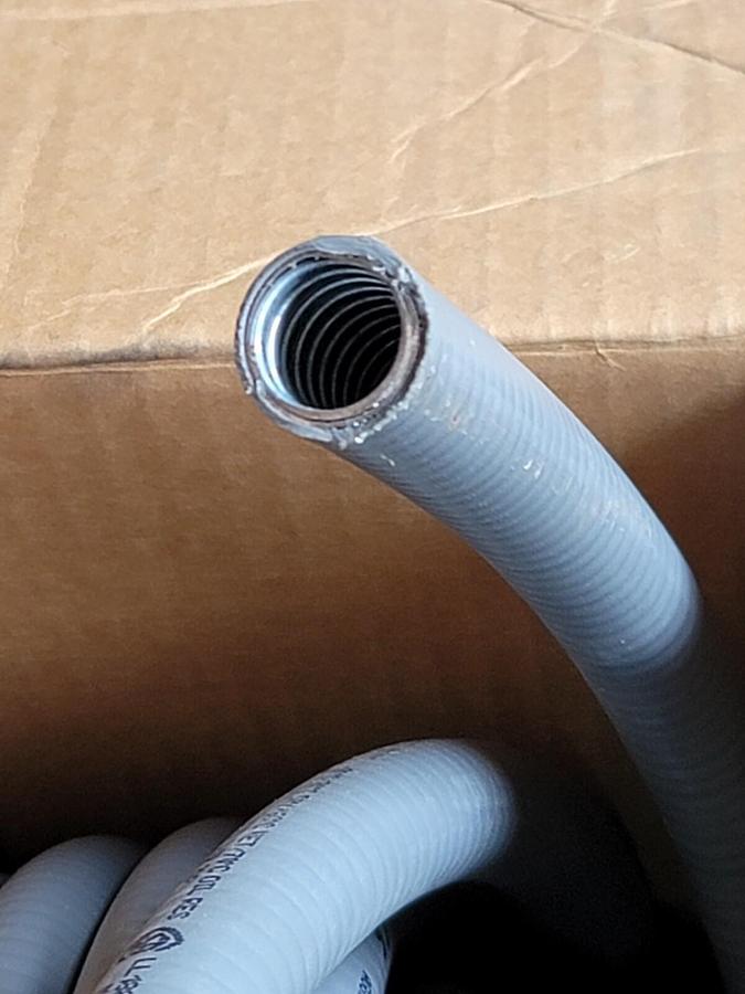 Used NEW LIQUADITE LA-11 1/2'' GRAY FLEXIBLE METAL CONDUIT 80FT LA11 LA