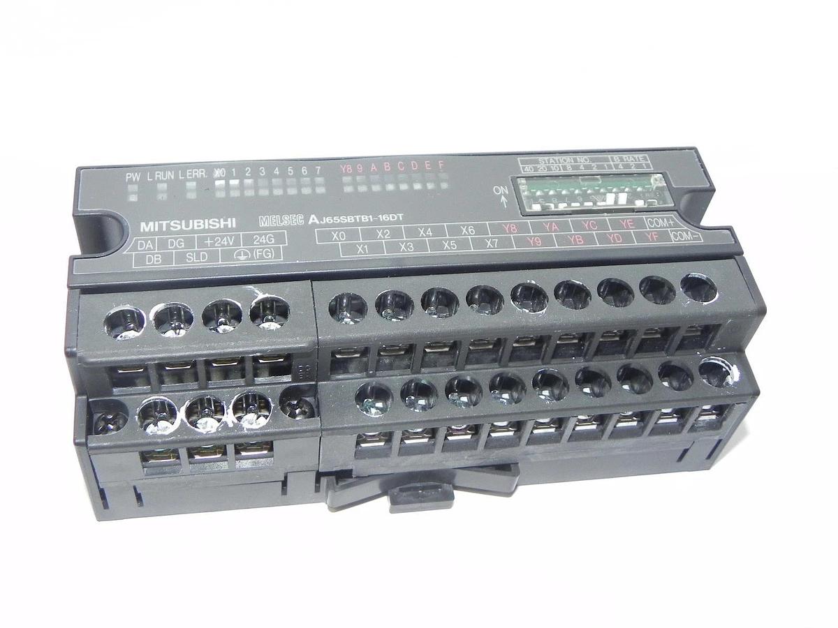 Used MITSUBISHI AJ65SBTB1-16DT CC-LINK BLOCK INPUT/OUTPUT UNIT 1.2W AJ65SBTB116DT