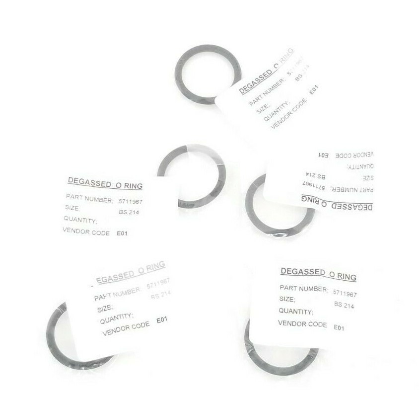 LOT OF 5 NEW WATERS 5711967 O-RINGS SIZE: BS214