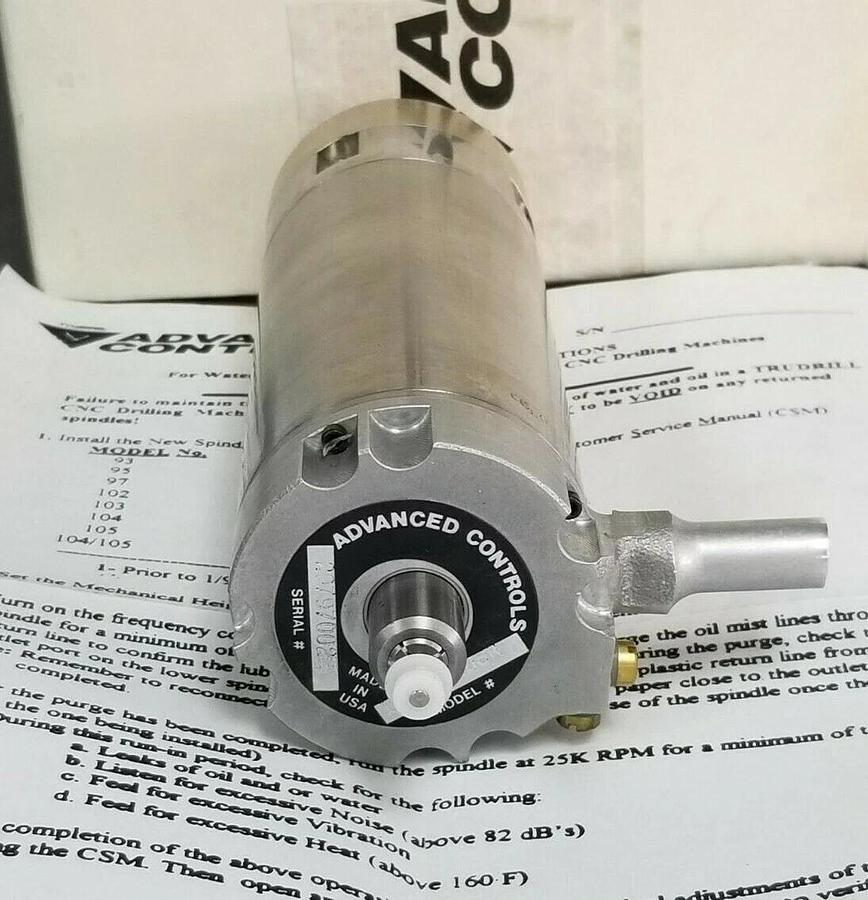Used NIB ADVANCED CONTROLS 18630-108R CNC SPINDLE 3/8'' ORIFICE 18630-108 18630108R