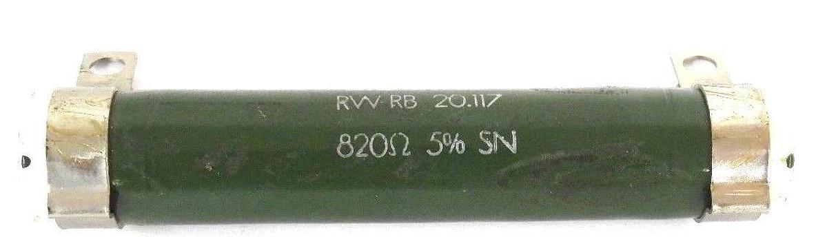 Used SFERNICE RW RB 20.117 RESISTOR 820 OHMS 5% SN