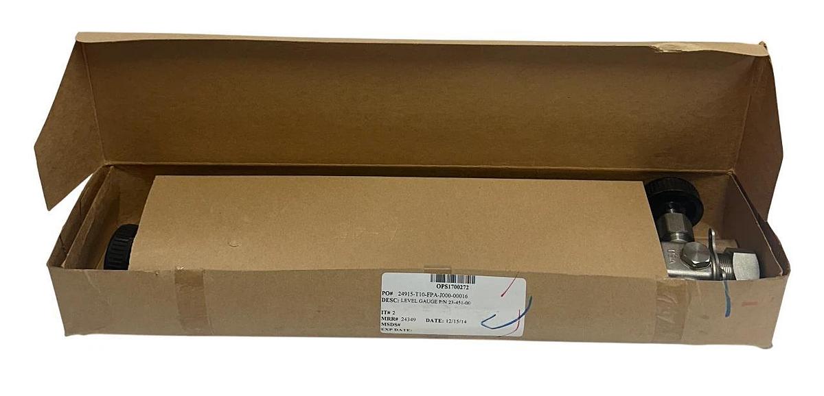 APOLLO VALVES 23-451-00 / 2345100 LIQUID LEVEL WATER GAUGE 1/2'' / 12'' HP NSMP
