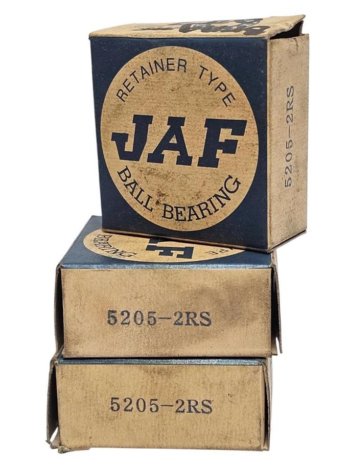 LOT OF 3 NIB JAF 5205-2RS RADIAL DEEP GROOVE BALL BEARINGS 52052RS